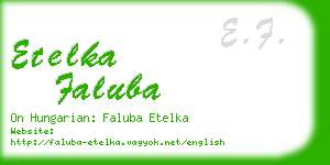 etelka faluba business card